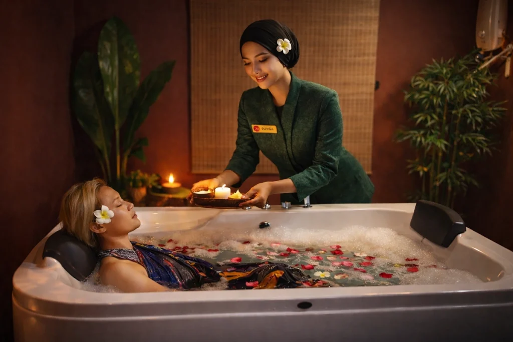 Milk bath spa therapy Yoyoy Kamphora Spa Putrajaya