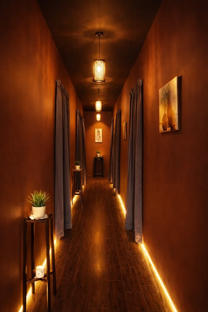 Private spa treatment rooms corridor Yoyoy Kamphora Spa Putrajaya