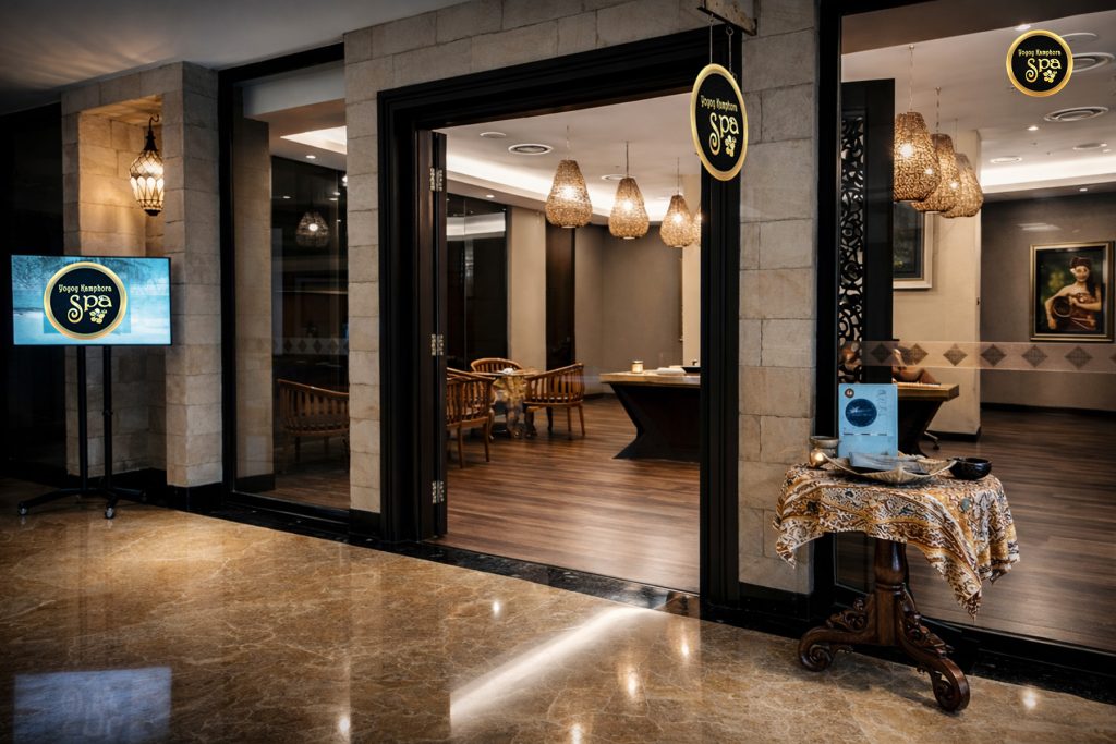 Yoyoy Kamphora Spa entrance and reception area inside The Light Hotel Penang